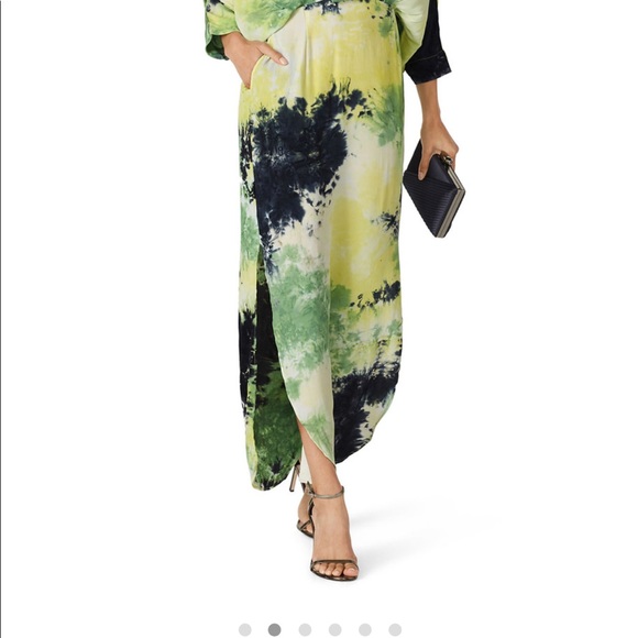 S/W/F Sunset Long Sleeve Dip Dye Maxi Dress - Picture 3 of 5